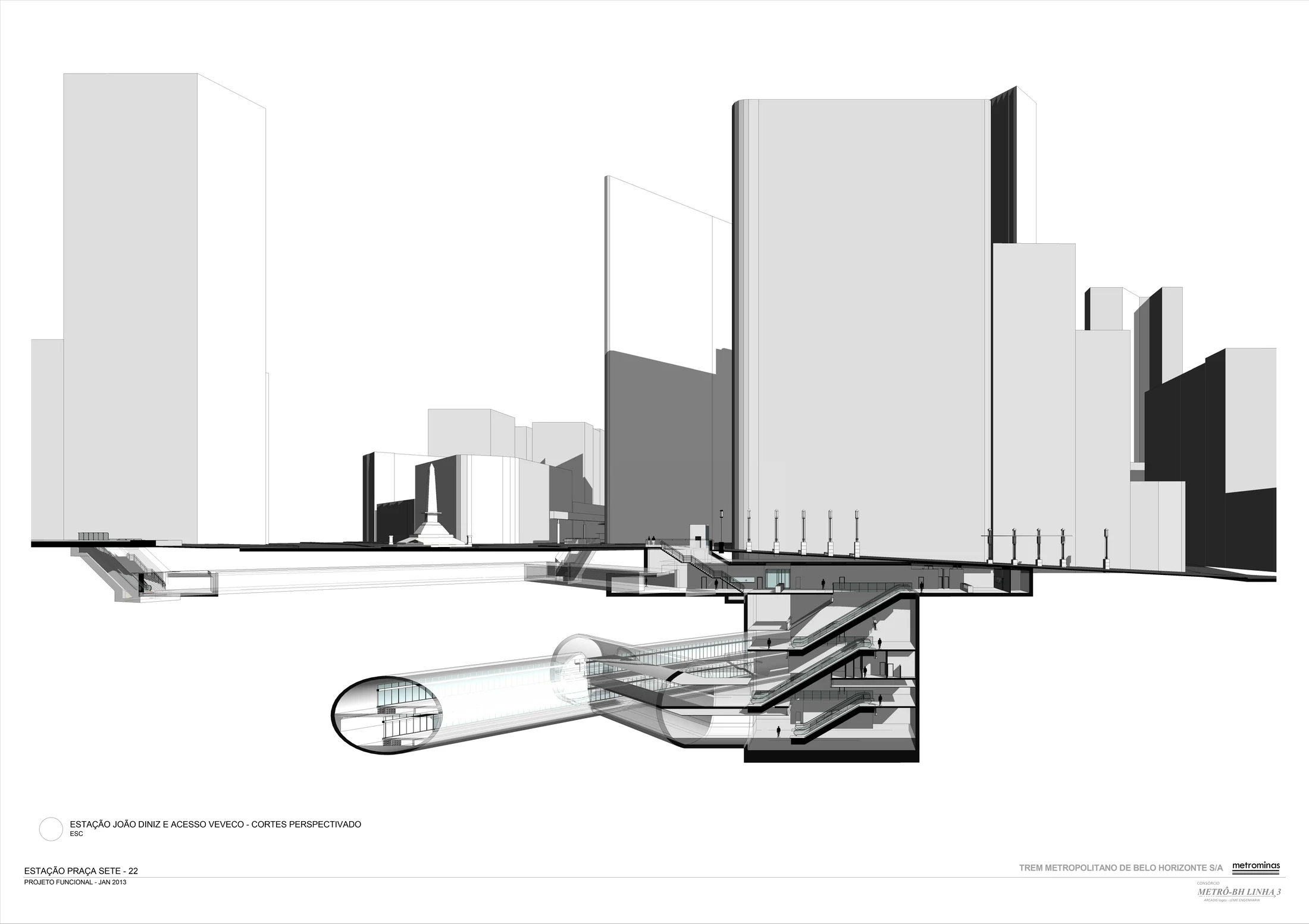 Belo Horizonte Metro Line 3 project view 2